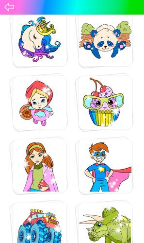 Glitter Coloring Game for Kids Zrzut ekranu 2