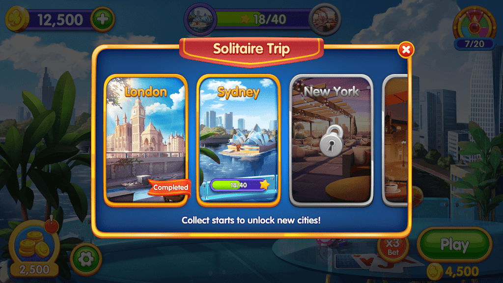 Solitaire Trip: Classic Tripeaks Card Game Ekran Görüntüsü 3