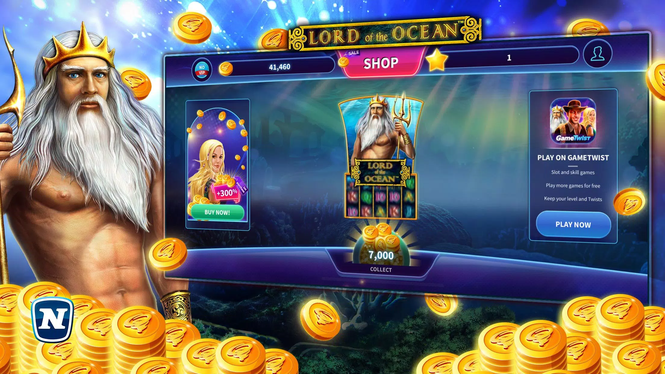 Lord of the Ocean™ Slot Ekran Görüntüsü 1