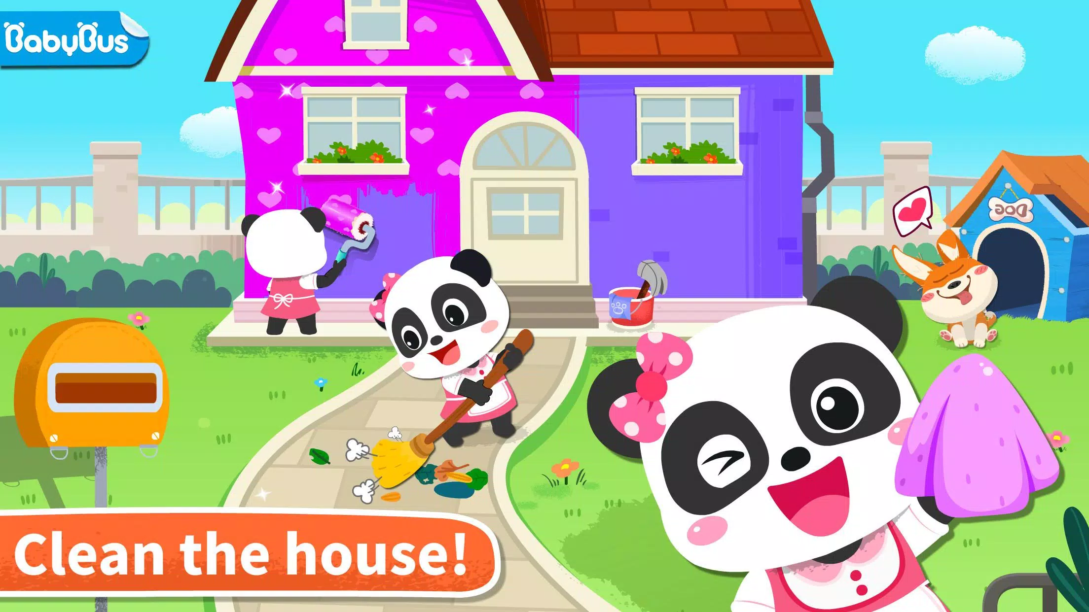 Baby Panda' s House Cleaning Zrzut ekranu 0