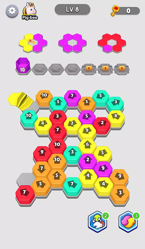 Bee Out - Hexa Away Puzzle স্ক্রিনশট 2