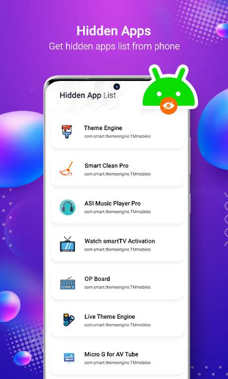 Hidden Apps Scanner ဖန်သားပြင်ဓာတ်ပုံ 0