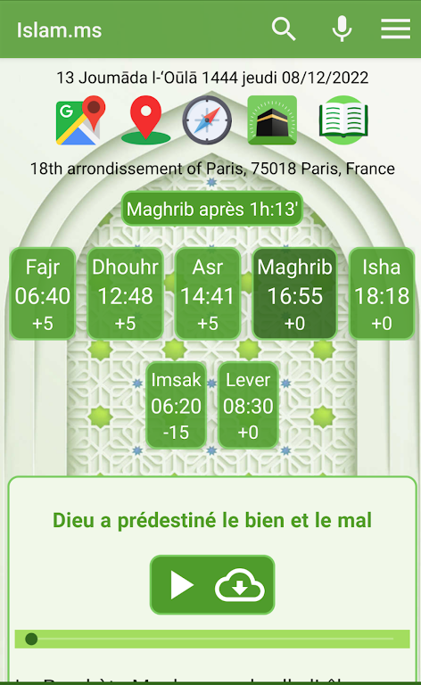 Islam.ms Prayer Times & Qiblah スクリーンショット 0