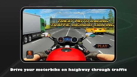 Tricky Moto Highway Driving Captura de tela 0