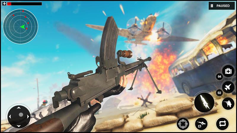 Gunner World War: WW2 Gun Game Скриншот 1