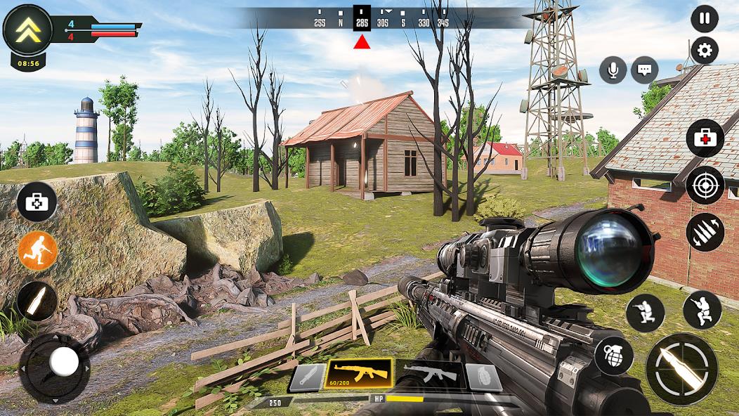 Sniper Game: Shooting Gun Game Mod ဖန်သားပြင်ဓာတ်ပုံ 2