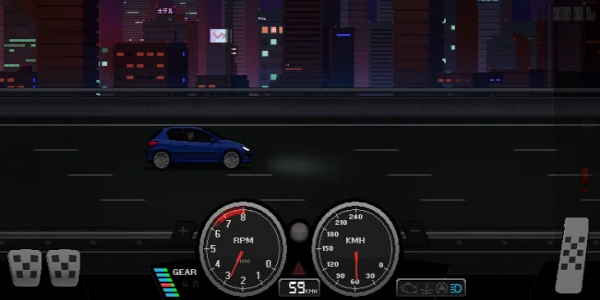 Pixel Car Racer MOD Скриншот 0