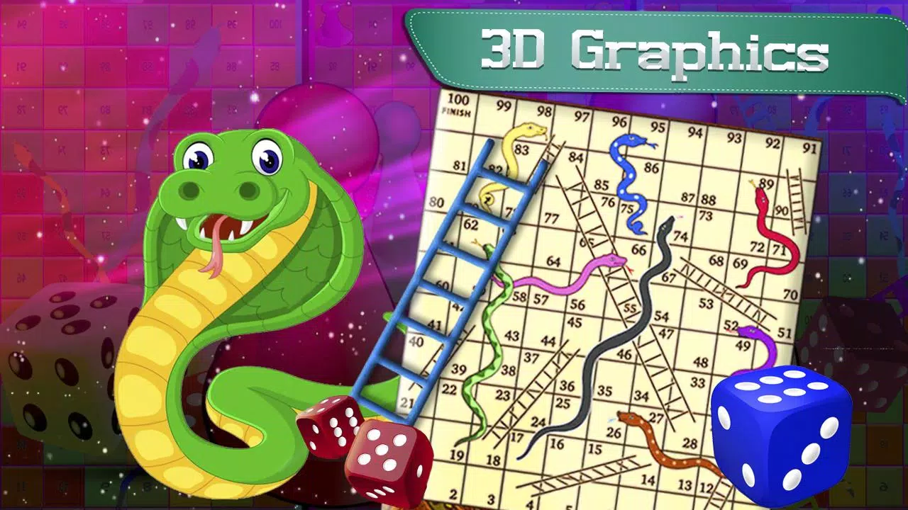 Ludo Snake and Ladder free game Schermafbeelding 0