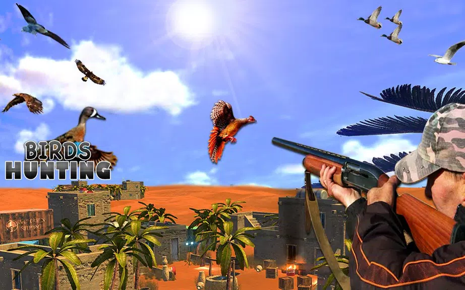Desert Birds Sniper Shooter 3D Captura de pantalla 1