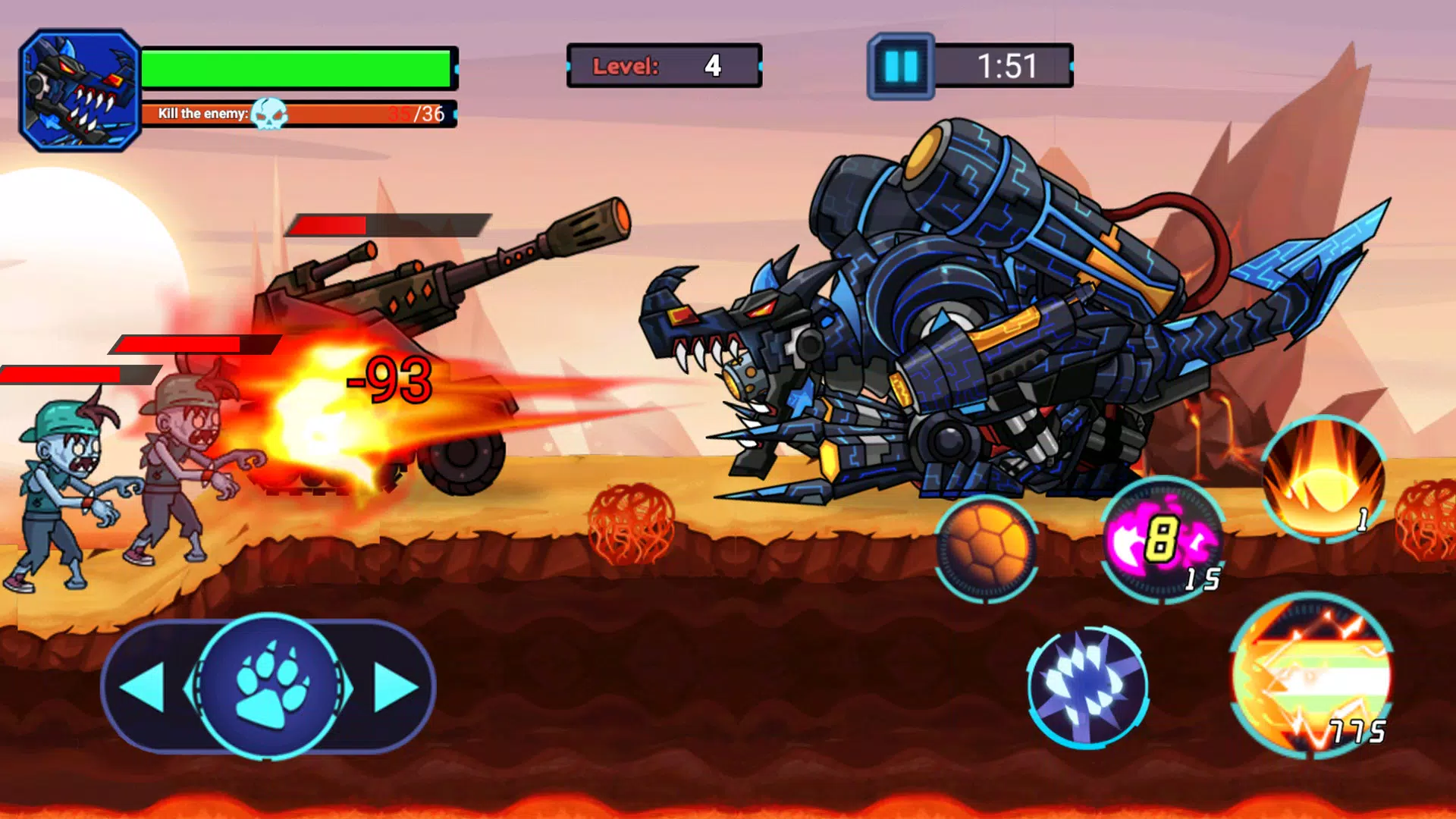 Mech Dinosaur War Ảnh chụp màn hình 0