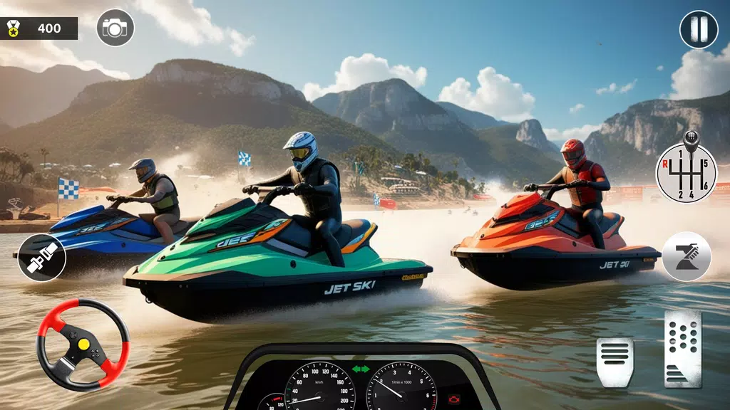 Super Jet Ski 3D Offline Game ภาพหน้าจอ 1