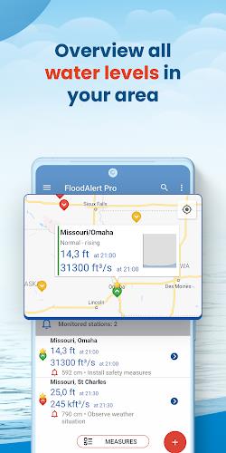 FloodAlert Waterlevel Alerts ဖန်သားပြင်ဓာတ်ပုံ 1