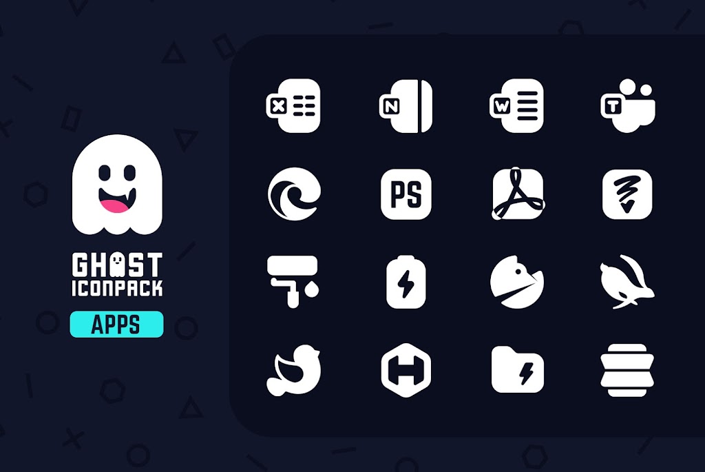 Ghost Icon Pack Mod ဖန်သားပြင်ဓာတ်ပုံ 2