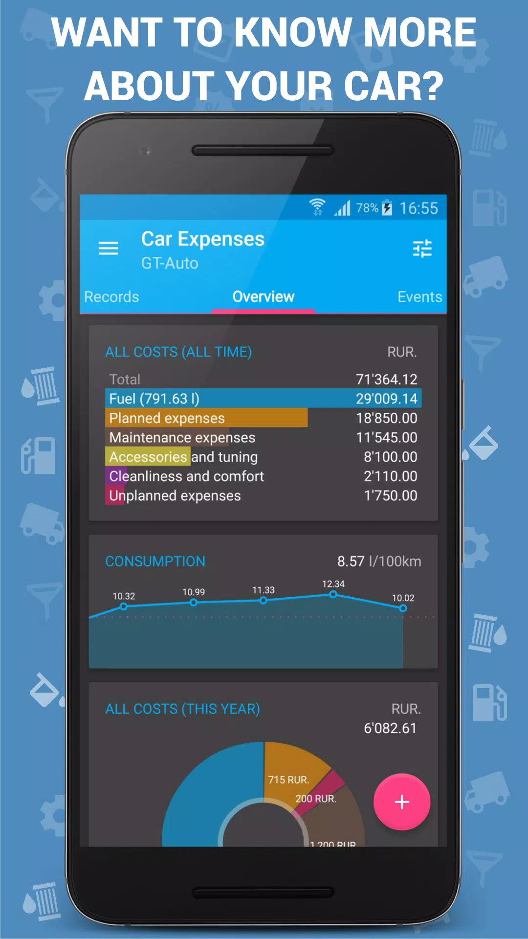 Car Expenses Manager ဖန်သားပြင်ဓာတ်ပုံ 0