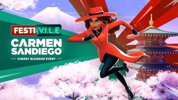 Carmen Sandiego meraikan 40 tahun dengan menyelesaikan jenayah di Festival Cherry Blossom Jepun
