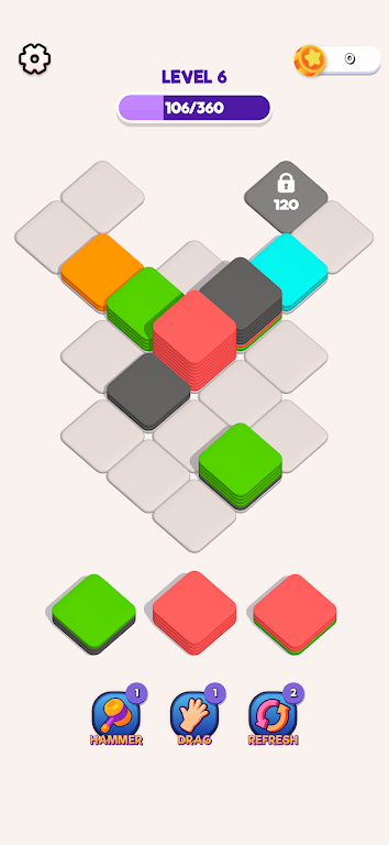 Block Sort 3D - ASMR Tile Sort Schermafbeelding 2