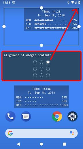 Android System Widgets Capture d'écran 3