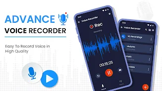 Advance Voice Recorder Tangkapan skrin 0