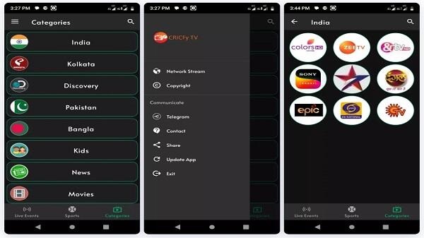 CricFy TV apk for android