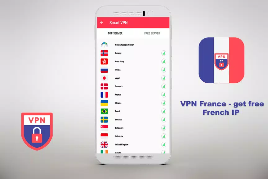 VPN Free - get free French IP Security  ⭐️⭐️⭐️⭐️⭐️ Ảnh chụp màn hình 0