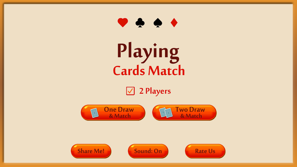 Playing Cards Matching Game - Memory booster game Capture d'écran 0