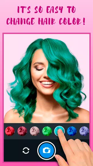 Hair Color Changer Schermafbeelding 1