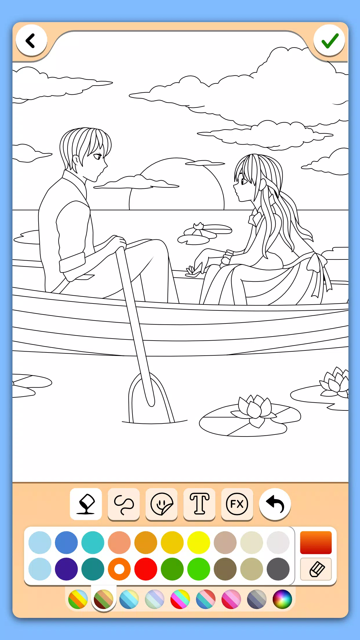 Valentines love coloring book Ảnh chụp màn hình 3