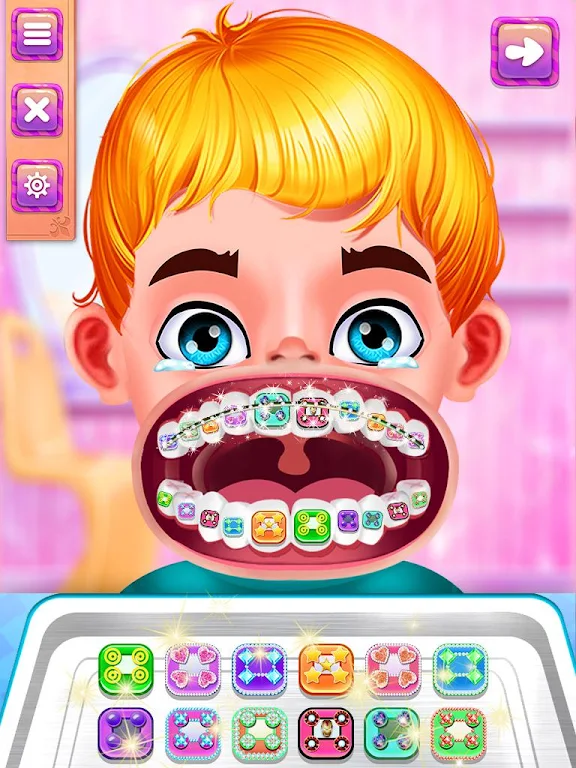 Mouth care doctor dentist game Ekran Görüntüsü 1