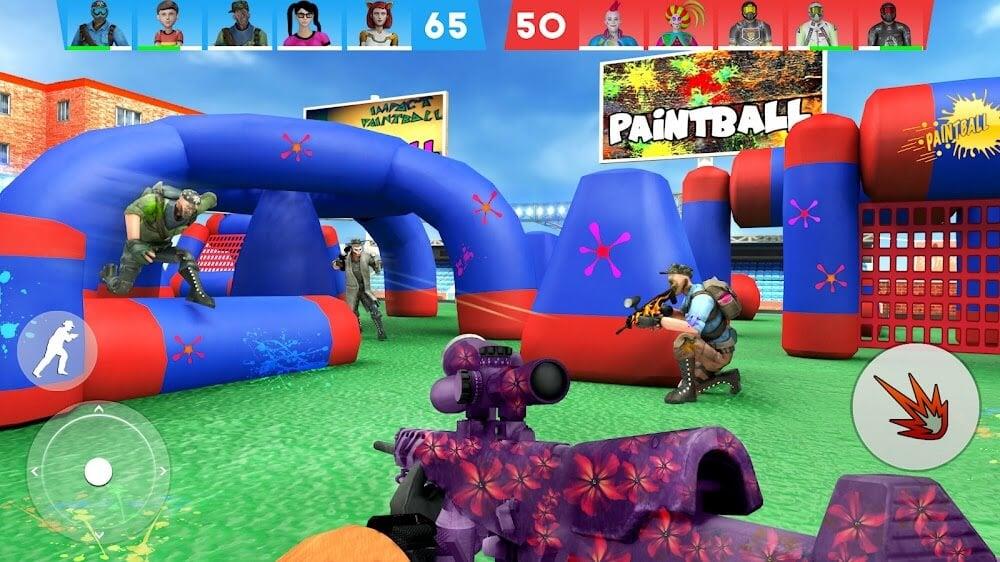 Paintball Shooting Game 3D Captura de pantalla 3