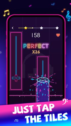 Beat Piano Dance:music game Captura de pantalla 1