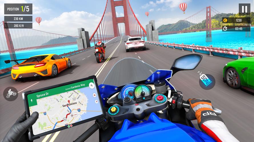 Moto Traffic Bike Race Game 3d Скриншот 2
