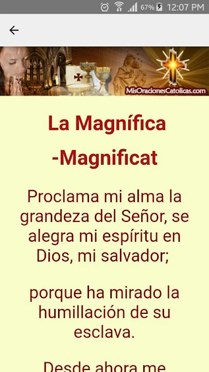 Oracion La Magnifica - El Magnificat ဖန်သားပြင်ဓာတ်ပုံ 2