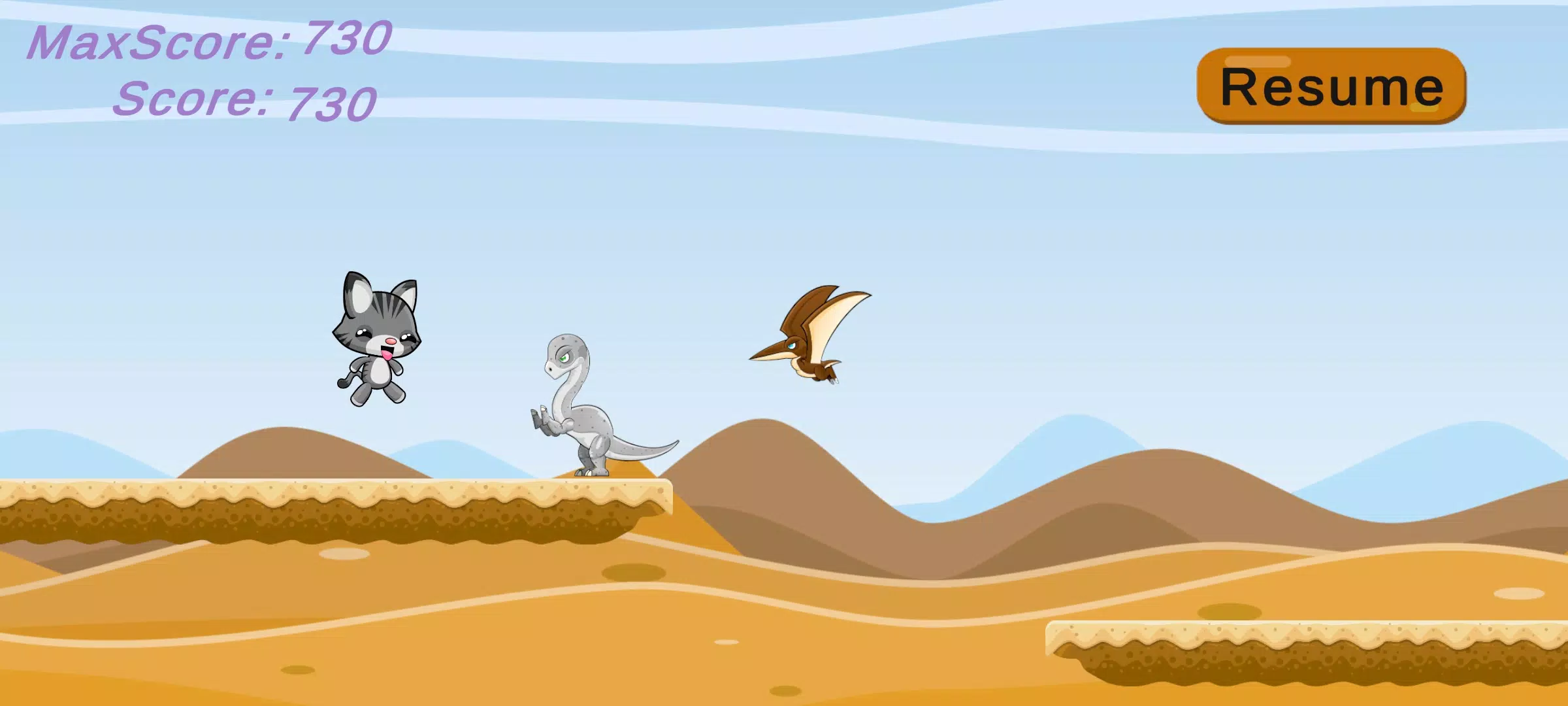 Cat Runner Adventure ဖန်သားပြင်ဓာတ်ပုံ 0