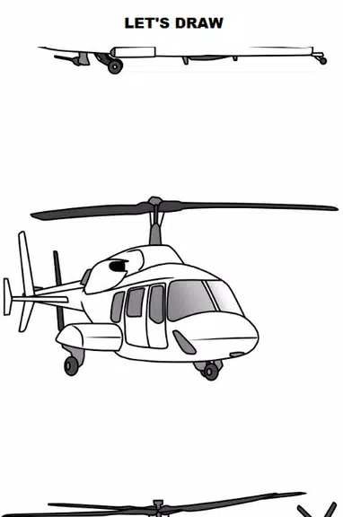 Draw Aircrafts: Helicopter應用截圖第0張