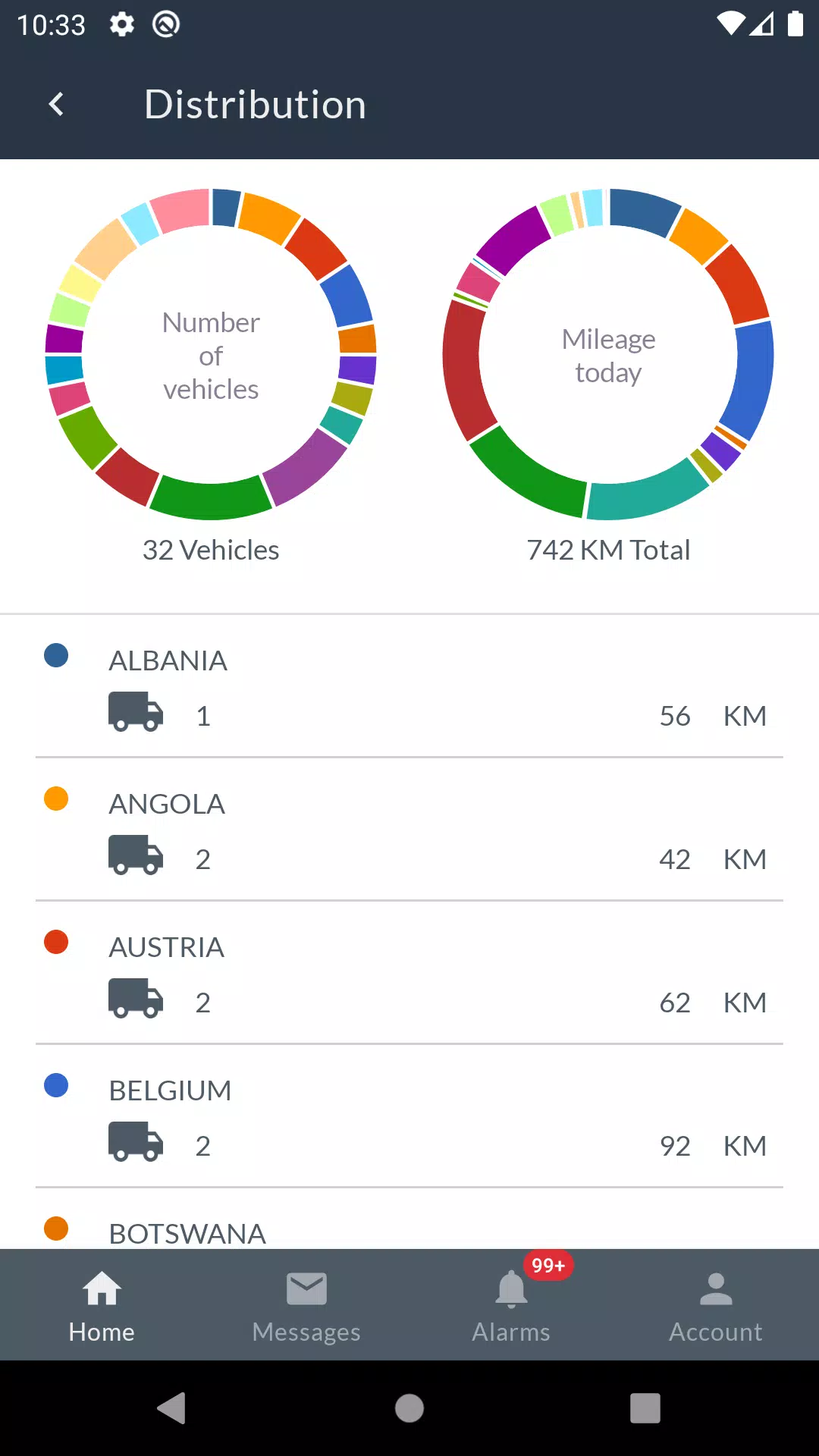 Frotcom Fleet Manager Tangkapan skrin 2