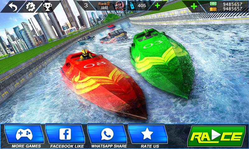 Speed Boat Crash Racing Ekran Görüntüsü 1