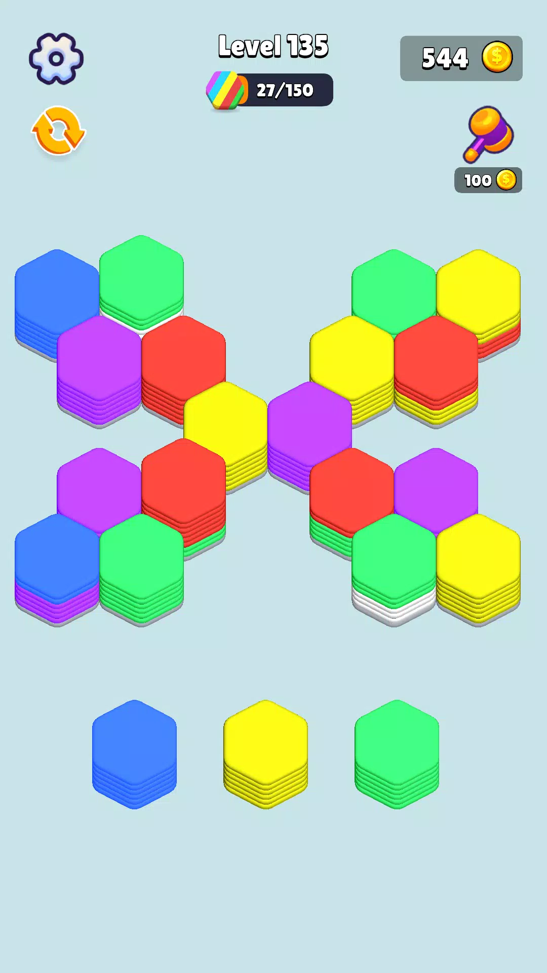 Stack Hexa Sort: Puzzle Match应用截图第3张