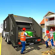 Real Garbage Truck Simulator ဖန်သားပြင်ဓာတ်ပုံ 1