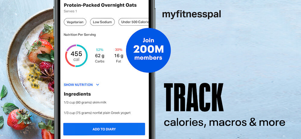 MyFitnessPal Mod ภาพหน้าจอ 0