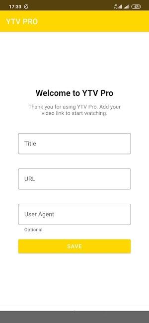 Schermata YTV Player Pro 1