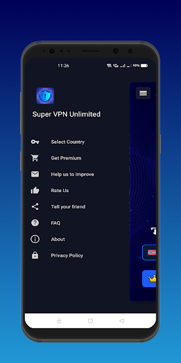 Super VPN - Unlimited Proxy Ảnh chụp màn hình 1