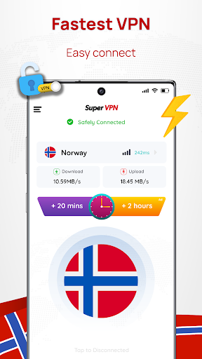 Norway VPN: Get Norway IP スクリーンショット 0