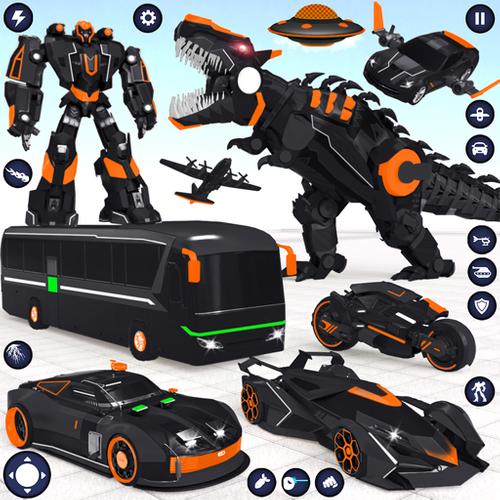 School Bus Robot Car Game Captura de tela 0