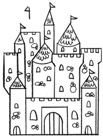 How to Draw Castle - Easy Drawing Ảnh chụp màn hình 1