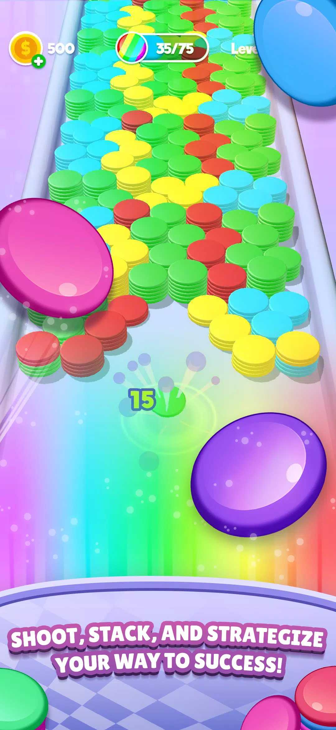 Stack Blast - Disk Shooter Ảnh chụp màn hình 2