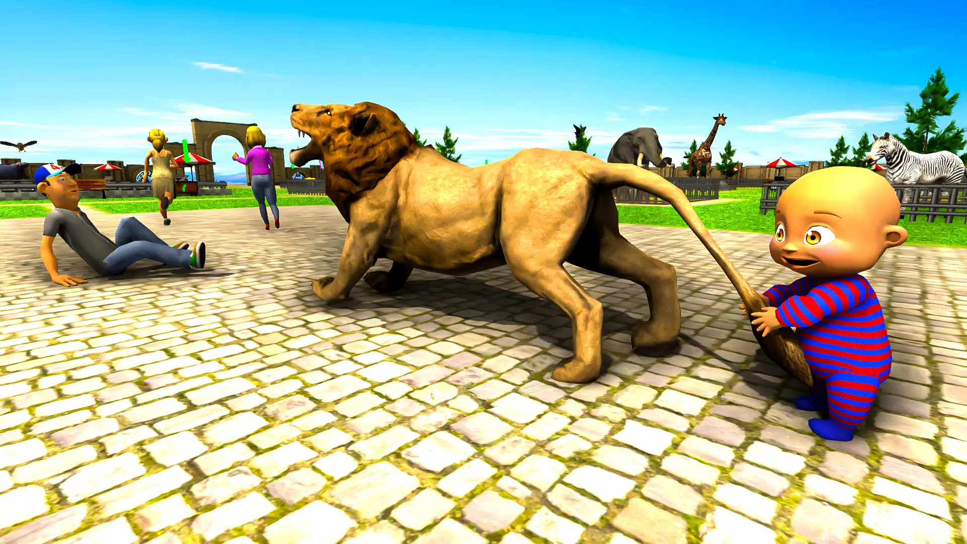 Naughty Baby 3D: Daddy Zoo Fun ဖန်သားပြင်ဓာတ်ပုံ 2