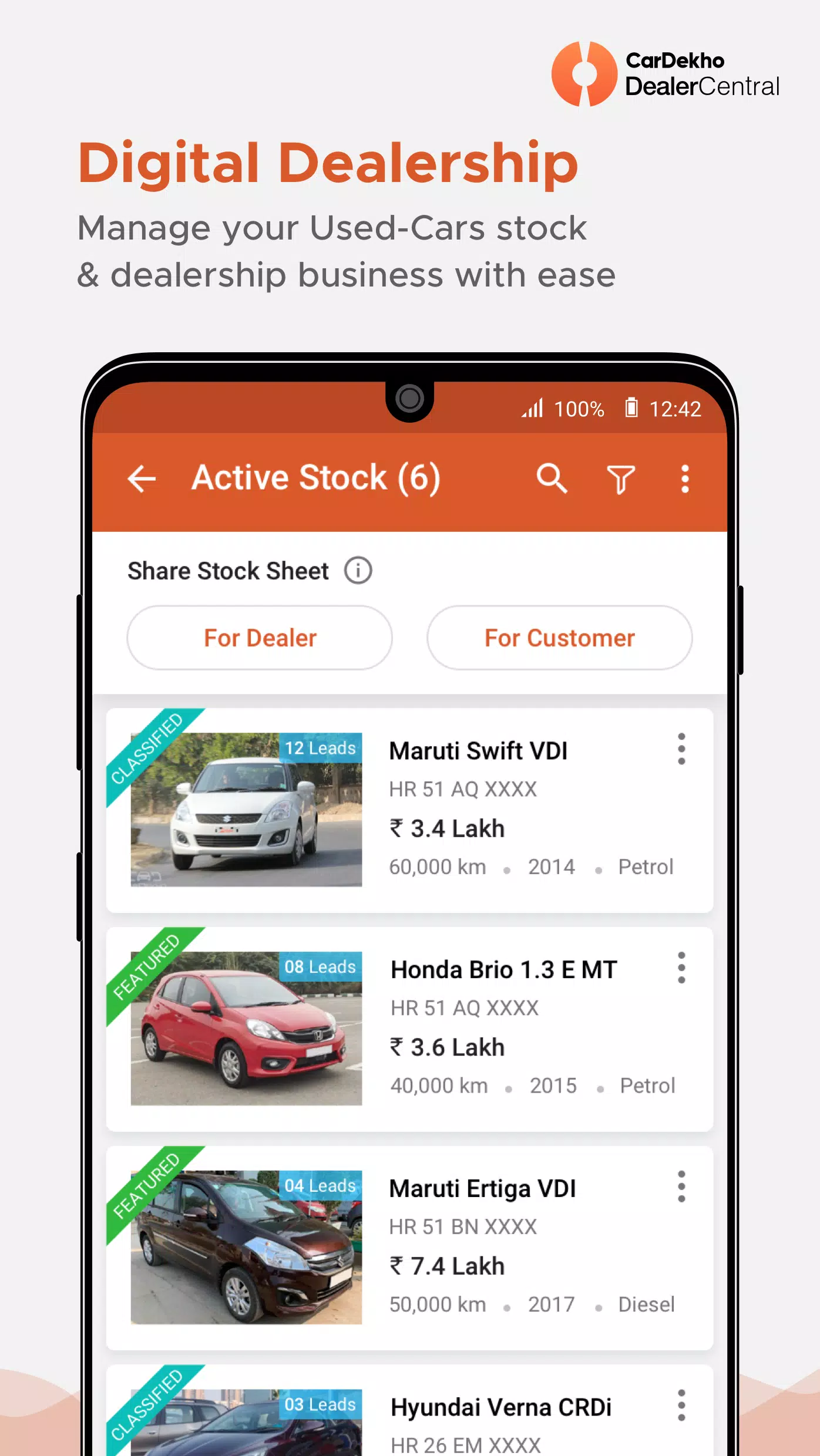 CarDekho DealerCentral Screenshot 0