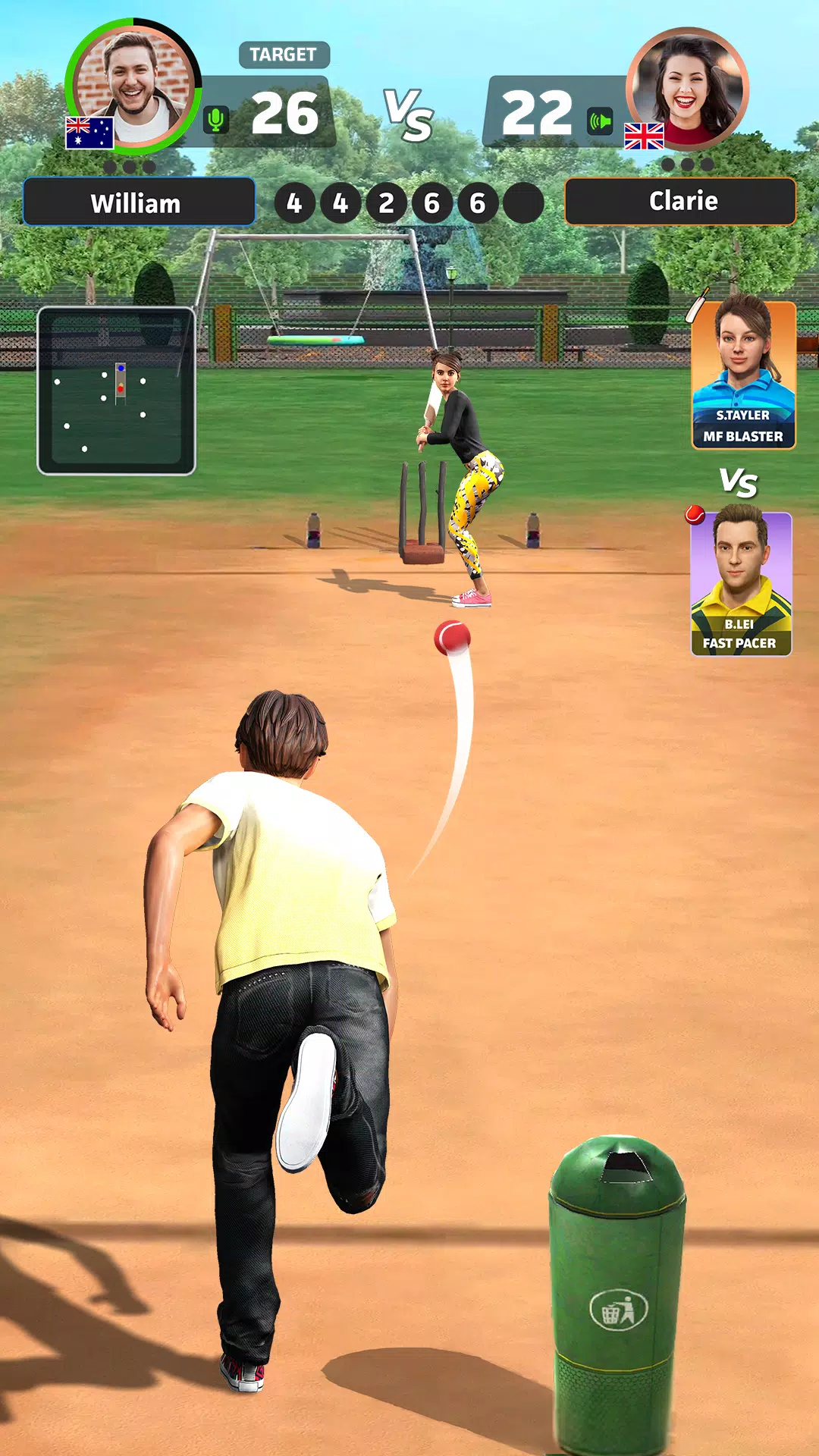 Cricket Gangsta™-Cricket Game ภาพหน้าจอ 1