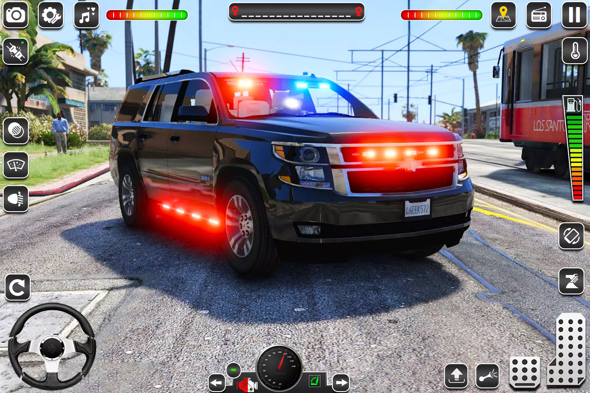 US Police Car Chase Game 3D Скриншот 3