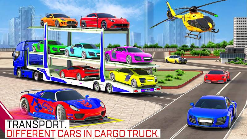 Car Transport Truck Games Скриншот 2